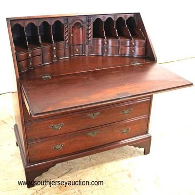   — RARE MODEL —  Museum Reproduction authorized by Edison Institute Dearbon, Mich. Colonial Mfg. Co. Longfellow Desk in the Mahogany...