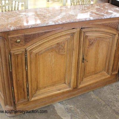  ANTIQUE Mahogany Continental 2 Door French Marble Top Buffet

Auction Estimate $100-$300 â€“ Located Inside 