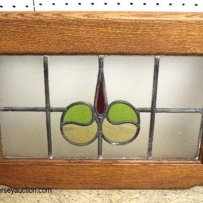  Selection of ANTIQUE Leaded Glass Windows in Oak Frames

Auction Estimate $100-$300 each â€“ Located Inside

  