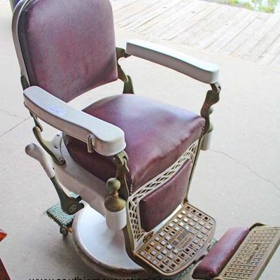  ANTIQUE Porcelain Barber Shop Chair by

Auction Estimate $200-$600 â€“ Located Dock 