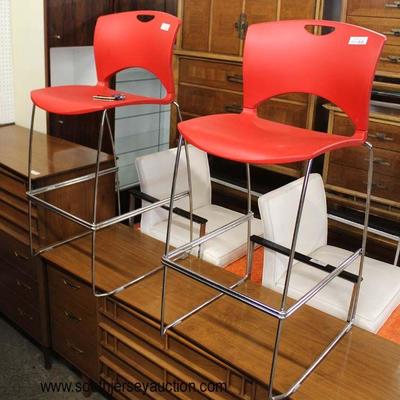 PAIR of â€œSitOnIt Seating, CA, Apex Facility Resourceâ€

Mid Century Style High Top Stools â€œOn Callâ€ Model

Auction Estimate...