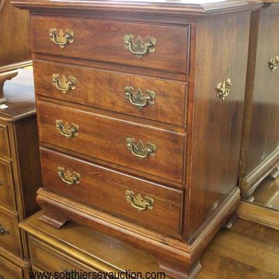  SOLID Mahogany 4 Drawer Bracket Foot Bedside Stand in the Manner of Henkel Harris Furniture

Auction Estimate $100-$300 â€“ Located Inside 