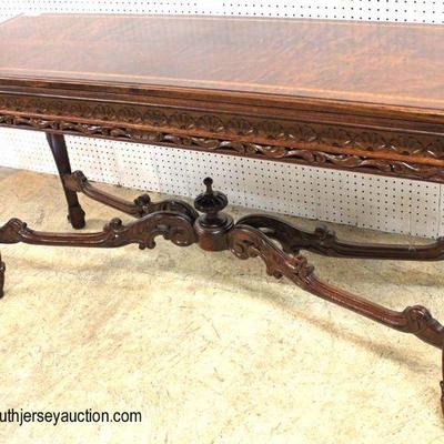  BEAUTIFUL ANTIQUE Walnut and Banded Highly Carved with Griffins Flip Top Extension Sofa Table

Auction Estimate $300-$600 â€“ Located...