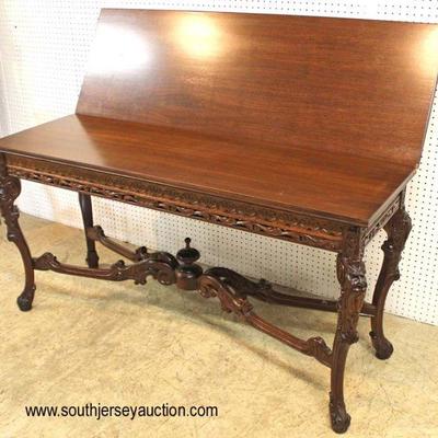  BEAUTIFUL ANTIQUE Walnut and Banded Highly Carved with Griffins Flip Top Extension Sofa Table

Auction Estimate $300-$600 â€“ Located...
