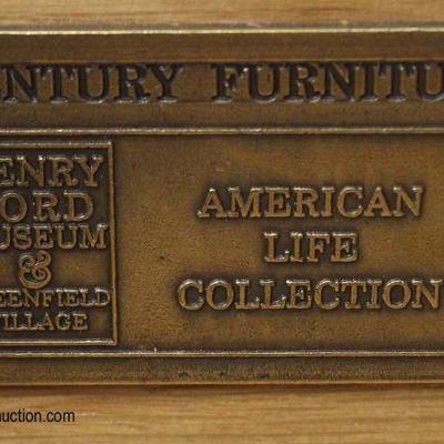  2 Piece “Century Furniture American Life Collection Henry Ford Museum & Greenfield Village” Full Bonnet Top Shell Carved High Boy...