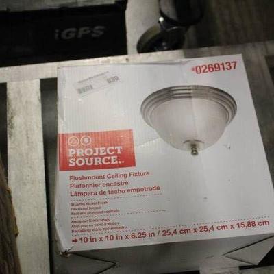 Project Source Nickel Finish Ceiling Light