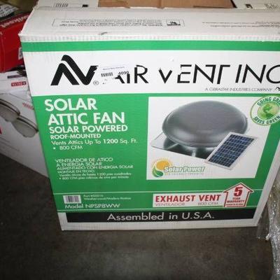Air Vent Solar Powered Attic Fan