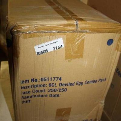 Case of 250 Devil Eggs Containers