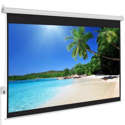 100in HD 4 3 Display Electric Projection Screen w ...