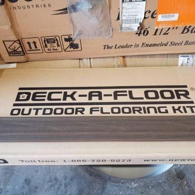 Deck-A-Floor Outdoor Flooring Kit Walnut 4.32 SF