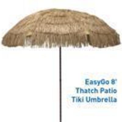 EasyGo - 8' Thatch Patio Tiki Umbrella Â– Tropical ...