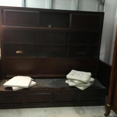 Twin Bed with Bookcase Headboard