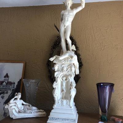 Reproduction 3ft Statue of Benvenuto Cellini (1500-71)Â 
Perseus with the head of Medusa,Â Pedestal with Mercurius (Greek Hermes, Italian...