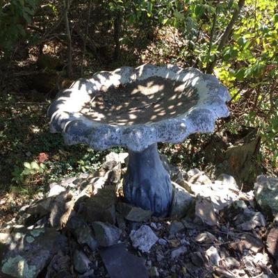 Cement Bird Bath