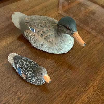 Vintage Resin hand painted duck Decoys