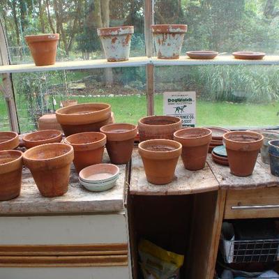 Variety of Terracotta pots