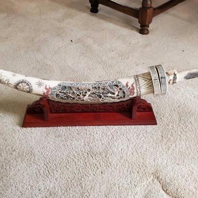 563: Asian Decorative Sword w/ Stand
Asian Decorative Sword w/ Stand