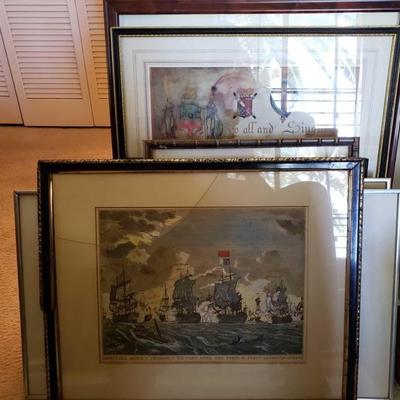 920-10 Pieces of Framed Artwork
Measures approximately 8.5