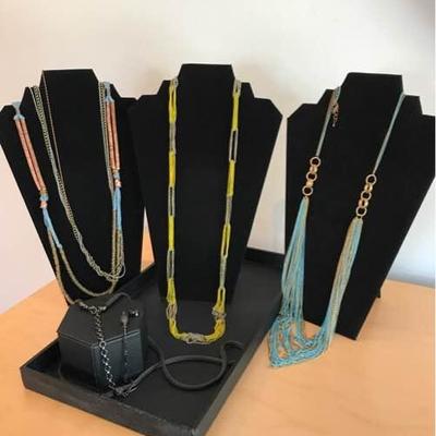 Mesh and Metal Necklaces