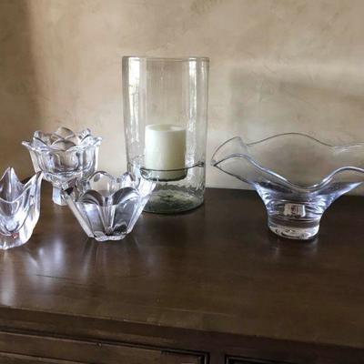Orrefors and Other Glass Pieces