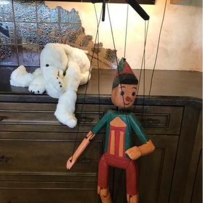 Pair of Wooden Puppets
