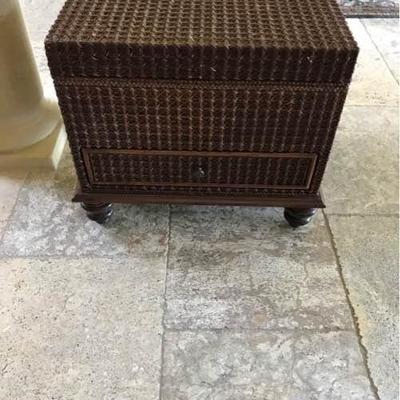Wicker Trunk with Drawer