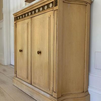 Hall Cabinet with Marble Top 