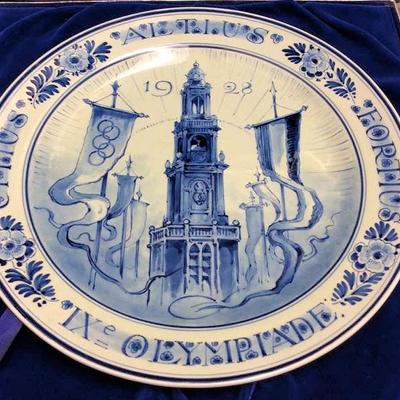 BSO071 Blue 1928 Olympiade Plate  