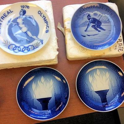 BSO057 Four 1976 Montreal Olympics Commemorative Plates