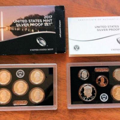 KFC004 United States Mint 2017 Silver Proof Coin Set with COA