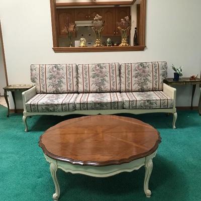 French Provincial Sofa & coffee table 