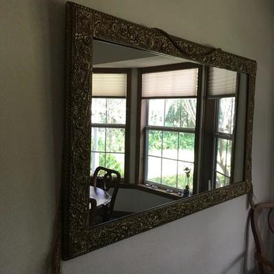 Super floral frame mirror  60 t x 23w