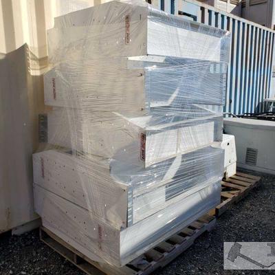 304: Weather Guard Cargo Van Shelving Units
Two larger sizes measure approx. 14" x 51.5" x 44.5" and three smaller sizes...