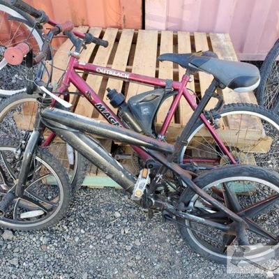 One Mongoose BMX bike and One Magna Mountain Bike
One Mongoose BMX bike and One Magna Mountain Bike