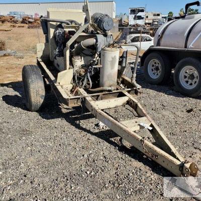 322: Ingersoll Rand P185W1R Air Compressor w/ Trailer
Ingersoll Rand P185W1R Air Compressor w/ Trailer