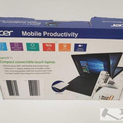 New, Acer Aspire R 11 Laptop, Cloud White
New, Acer Aspire R 11 Laptop, Cloud White 
OS17-009039.44