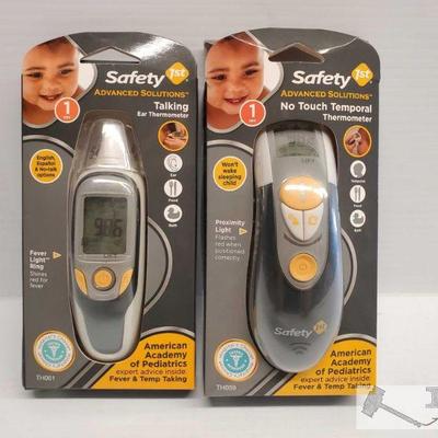 Two, Safety 1st Advanced Solutions Baby Thermometers
Two, Safety 1st Advanced Solutions Baby Thermometers