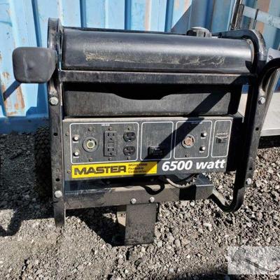 312: Master MGH6500IE Portable Generator
Generator is listed as not operable