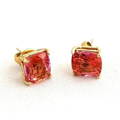 Padparadscha Sapphires and 14K YG