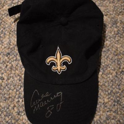Autographed Archie Manning New Orleans Saints cap