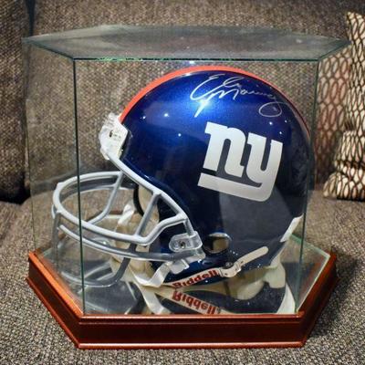 Autographed Eli Manning NY Giants helmet