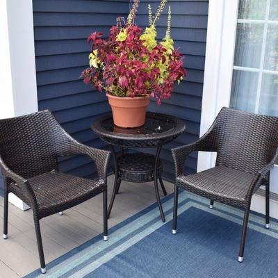 All-Weather wicker bistro set