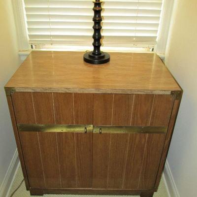 Mid century "Campaigner" by Drexel cabinet