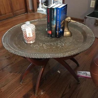 Brass table $75