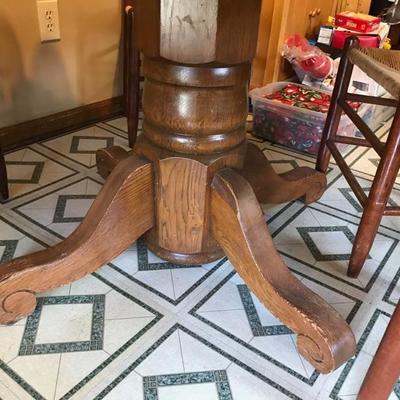 Oak pedestal table $225
42 X 21 1/2