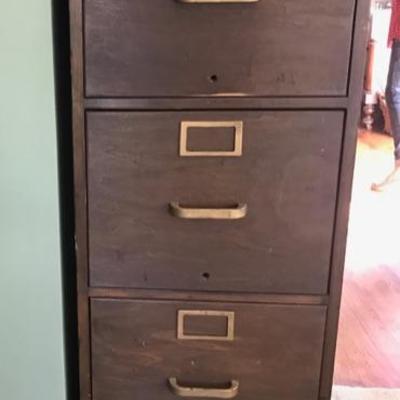 Wooden file cabinet $45