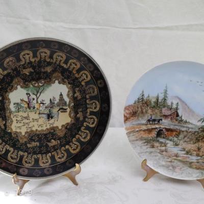 vintage and modern collectible plates 