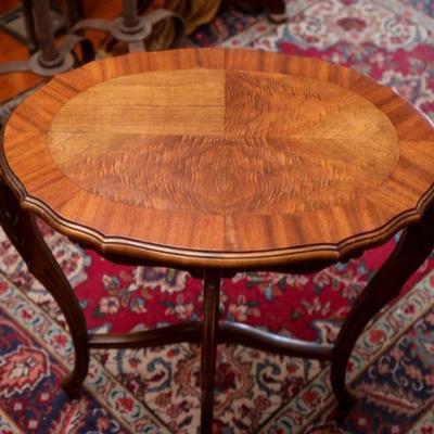 Antique oval side table