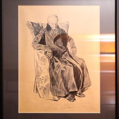 Charles Dana Gibson People of Dickens signed prints