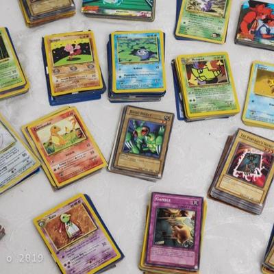 PokÃ©mon  and Yu-gi-oh collectible playing cards